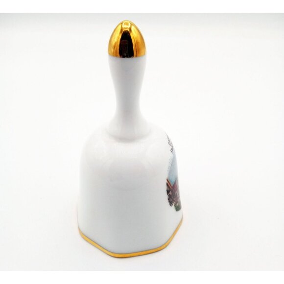 Bell West Germany Kleiber Garmisch-Partenkirchen Porcelain Gold Accents 4" - Picture 9 of 16